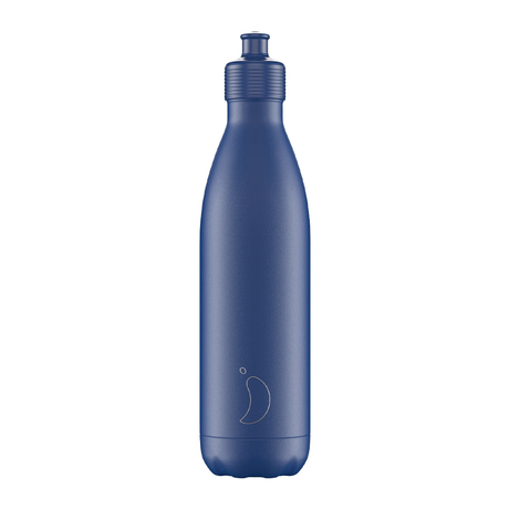 Chilly's, Chilly's Vacuum Insulated Stainless Steel 750ml Sports Drinking Bottle  - Matte Blue, Redber Coffee