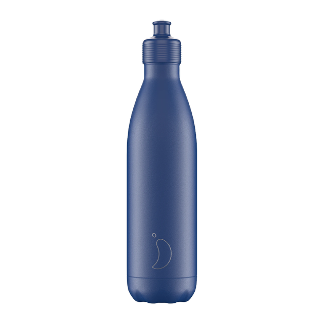 Chilly's, Chilly's Vacuum Insulated Stainless Steel 750ml Sports Drinking Bottle  - Matte Blue, Redber Coffee