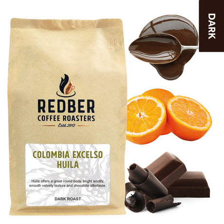 Redber, COLOMBIA EXCELSO HUILA - Dark Roast Coffee, Redber Coffee