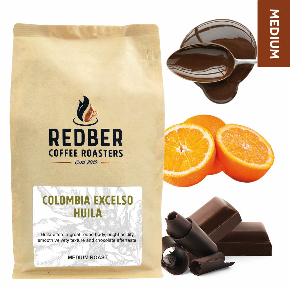 Redber, COLOMBIA EXCELSO HUILA - Medium Roast Coffee, Redber Coffee