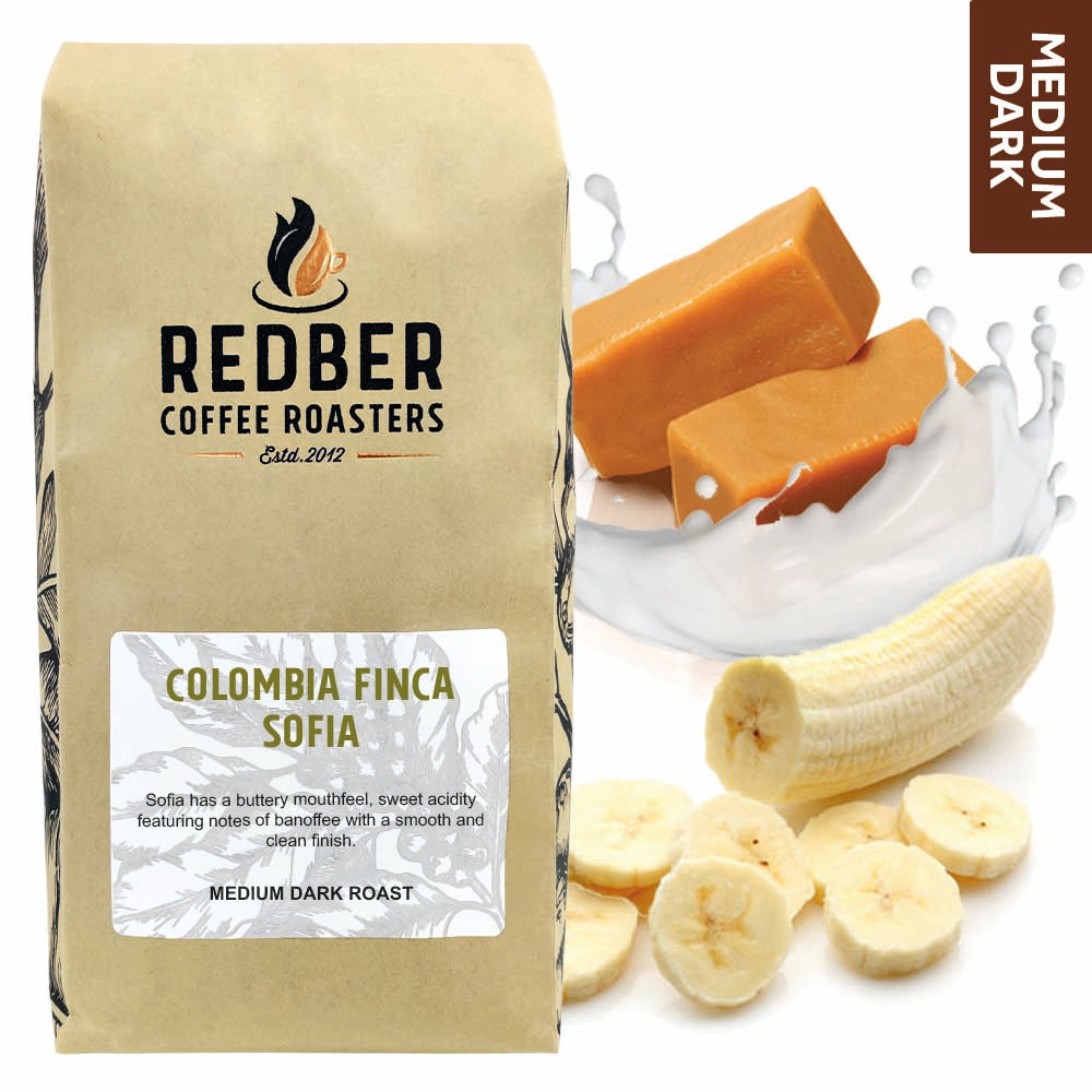 Redber, COLOMBIA FINCA SOFIA - Medium-Dark Roast Coffee, Redber Coffee