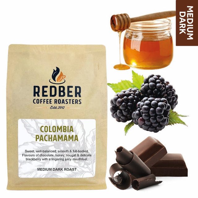 Redber, COLOMBIA PACHAMAMA - Medium-Dark Roast Coffee, Redber Coffee