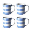 Cornishware, Cornishware Cornish Mug 10oz 4 Pack Set- Blue, Redber Coffee