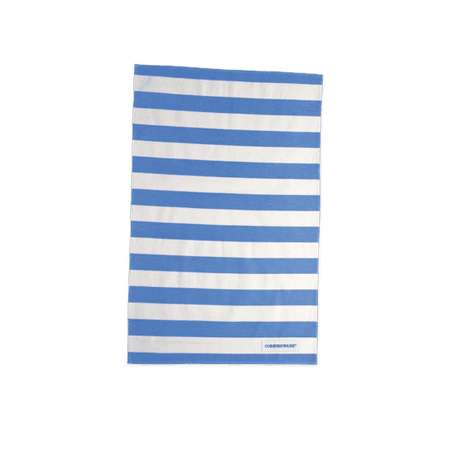 Cornishware, Cornishware Pack of 2 Cotton Tea Towels - Blue, Redber Coffee