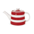 Cornishware, Cornishware Cornish Rosie Teapot - Red, Redber Coffee