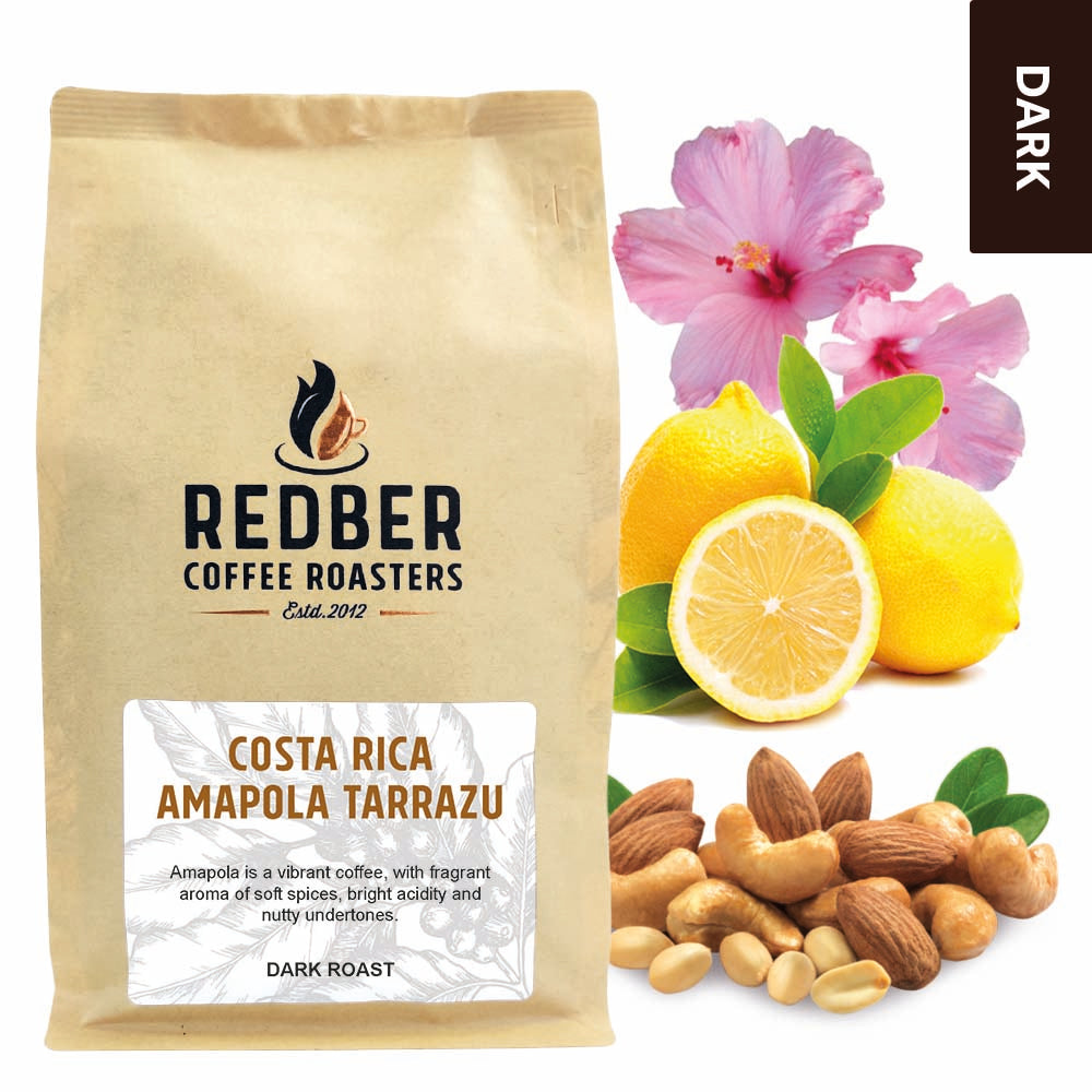 Redber, COSTA RICA AMAPOLA TARRAZÚ - Dark Roast Coffee, Redber Coffee