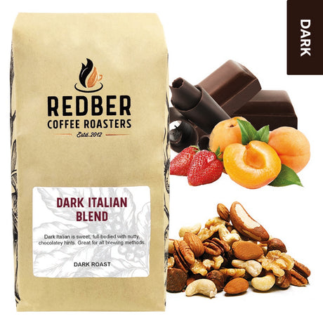 Redber, THE DARK ITALIAN COFFEE BLEND, Redber Coffee