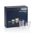 DeLonghi, De'Longhi fancy collection set of 6 cappuccino, espresso, and latte glasses, Redber Coffee