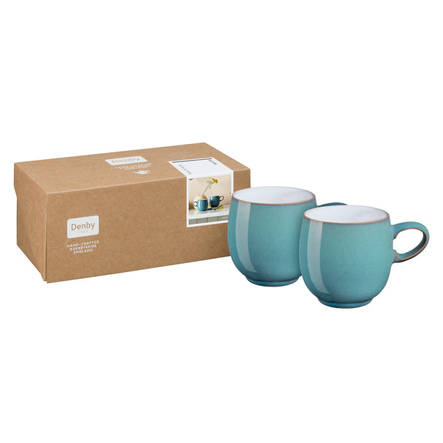 Denby, Denby Azure Small Curve Mugs - Set of 2, Redber Coffee