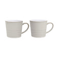 Denby, Denby Natural Canvas Textured Mugs - Set of 2, Redber Coffee