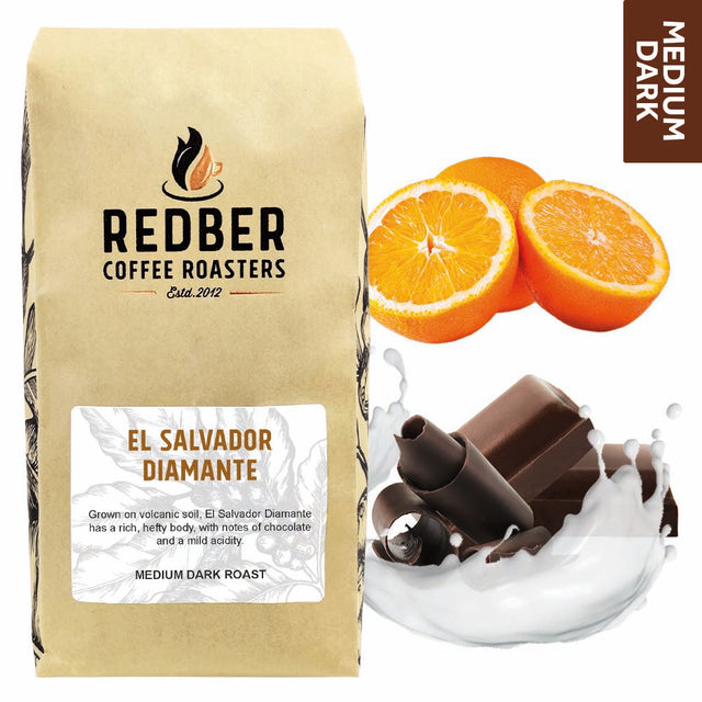 Redber, EL SALVADOR DIAMANTE - Medium-Dark Roast Coffee, Redber Coffee