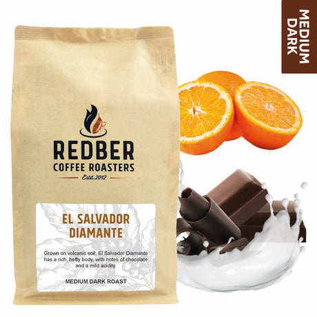 Redber, EL SALVADOR DIAMANTE - Medium-Dark Roast Coffee, Redber Coffee