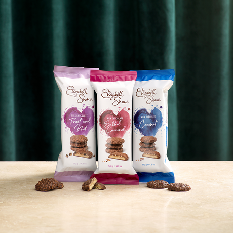 Elizabeth Shaw, Elizabeth Shaw Biscuits Bundle - Chocolate Coconut & Salted Caramel & Chocolate Fruit & Nut, Redber Coffee