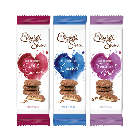 Elizabeth Shaw, Elizabeth Shaw Biscuits Bundle - Chocolate Coconut & Salted Caramel & Chocolate Fruit & Nut, Redber Coffee