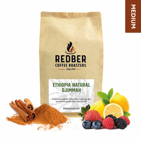 Redber, ETHIOPIA NATURAL DJIMMAH - Medium Roast Coffee, Redber Coffee