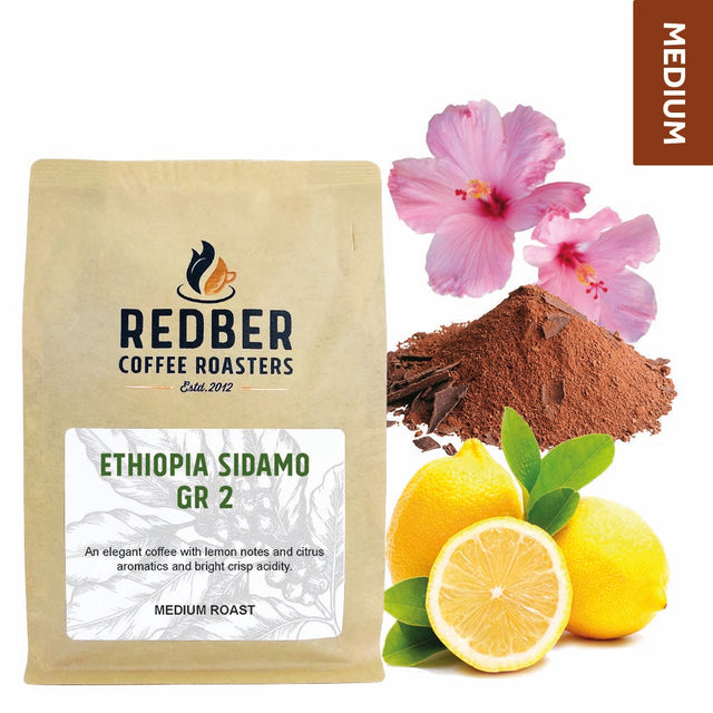 Redber, ETHIOPIA SIDAMO GR. 2- Medium Roast Coffee, Redber Coffee