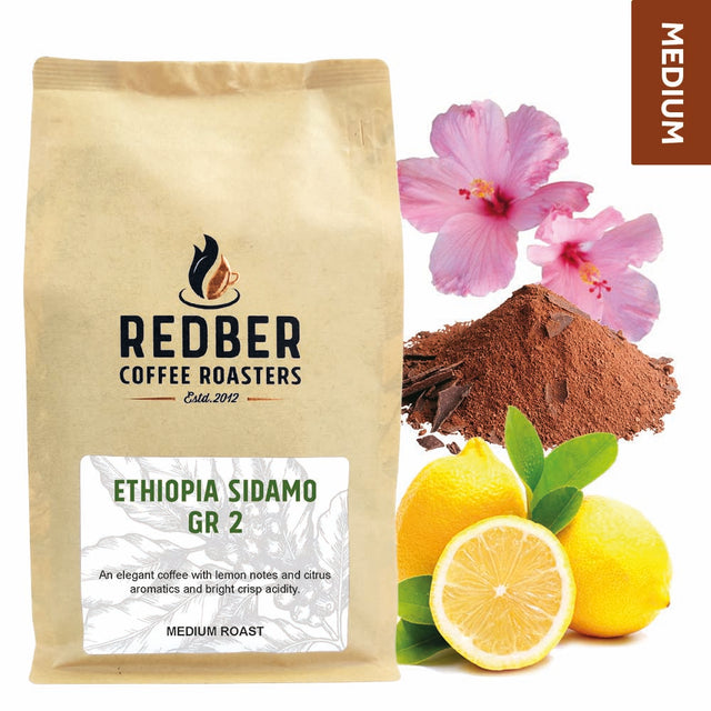 Redber, ETHIOPIA SIDAMO GR. 2- Medium Roast Coffee, Redber Coffee