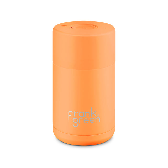 Frank Green, Frank Green 10oz/295ml Ceramic Reusable Cup - Neon Orange, Redber Coffee