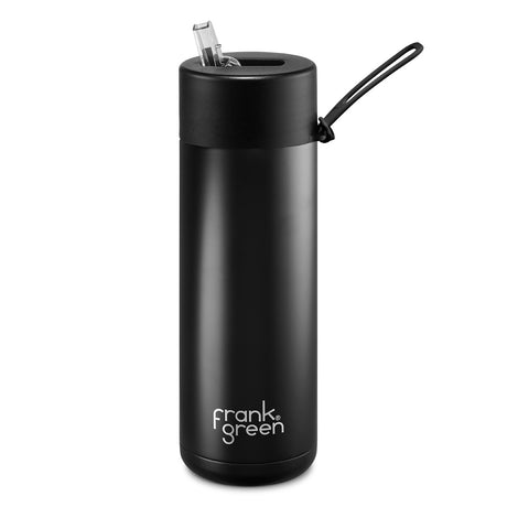 Frank Green, Frank Green 20oz/595ml Ceramic Reusable Bottle - Midnight (Black), Redber Coffee