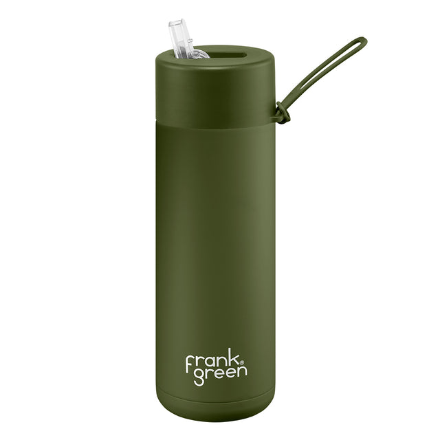 Frank Green, Frank Green 20oz/595ml Ceramic Reusable Bottle - Khaki, Redber Coffee