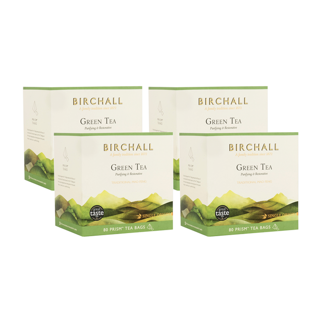 Birchall, Birchall Plant-Based Prism Tea Bags 80pcs - Green Tea, Redber Coffee