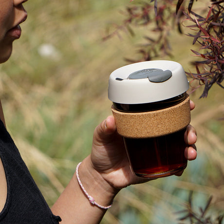 KeepCup, KeepCup Brew Cork Glass Reusable Coffee Cup M 12oz/340ml - Filter & 250g Guatemala Antigua Coffee, Redber Coffee