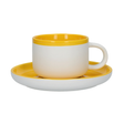 La Cafetière, La Cafetiere Barcelona Mustard 250ml Tea Cup And Saucer, Redber Coffee