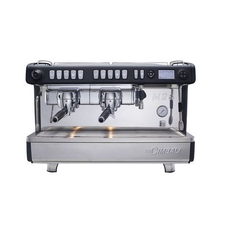 La Cimbali M26 TE RE espresso machine, ideal for high-volume cafés and restaurants. Features ThermoDrive Technology, an intuitive display, energy-saving mode, and is available in White, Black, and Green Machine finishes. Perfect for consistent, barista-quality coffee with Italian craftsmanship and advanced functionality.