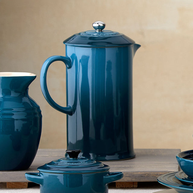 Le Creuset, Le Creuset Stoneware Cafetiere - Deep Teal, Redber Coffee