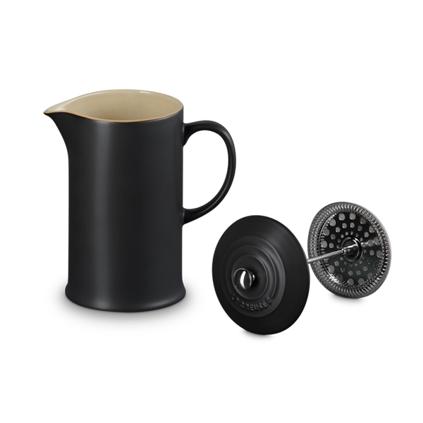 Le Creuset Stoneware Cafetiere - Satin Black