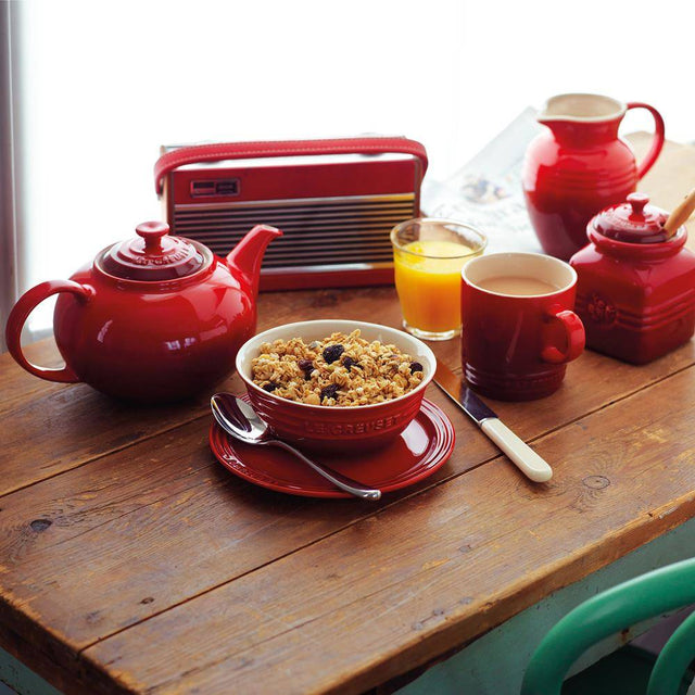 Le Creuset, Le Creuset Stoneware Classic Teapot - Cerise, Redber Coffee