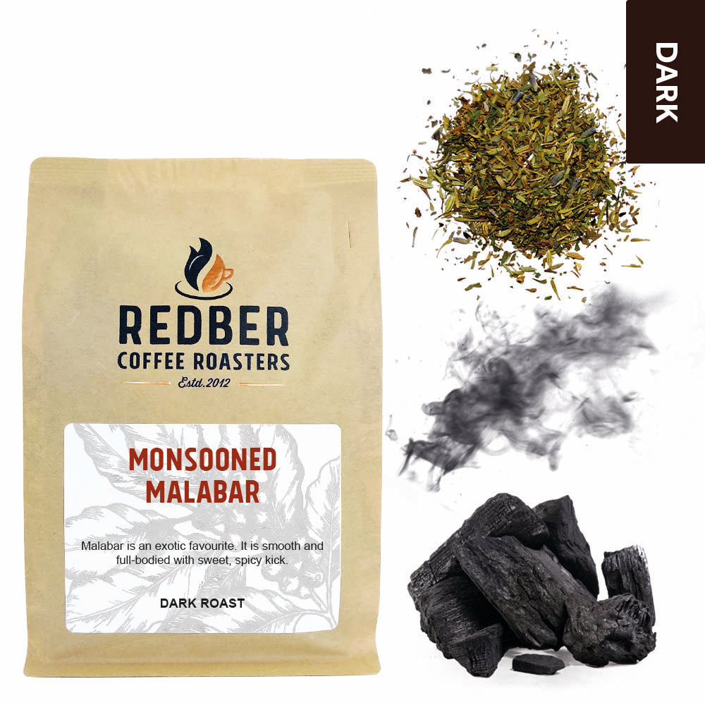 Redber, MONSOON MALABAR AA - Dark Roast Coffee, Redber Coffee