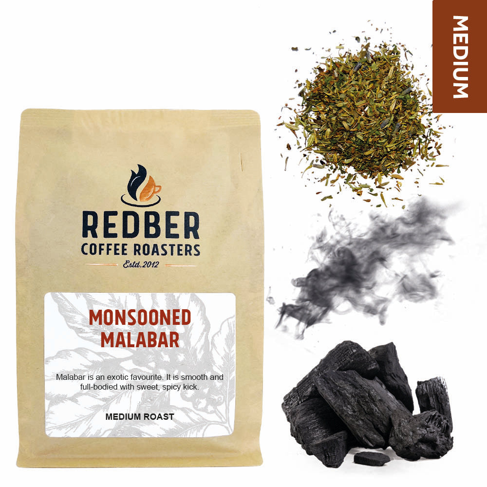 Redber, MONSOONED MALABAR AA - Medium Roast Coffee, Redber Coffee