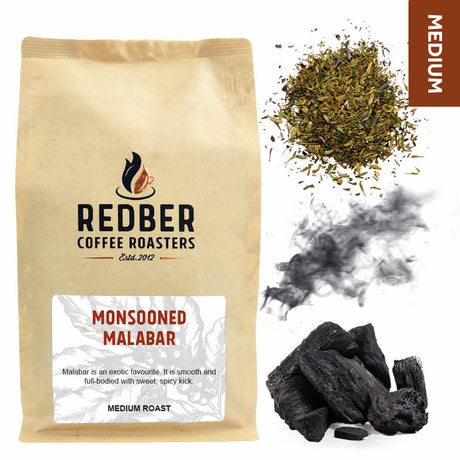 Redber, MONSOONED MALABAR AA - Medium Roast Coffee, Redber Coffee