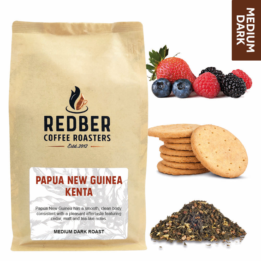 Redber, PAPUA NEW GUINEA KENTA - Medium-Dark Roast Coffee, Redber Coffee