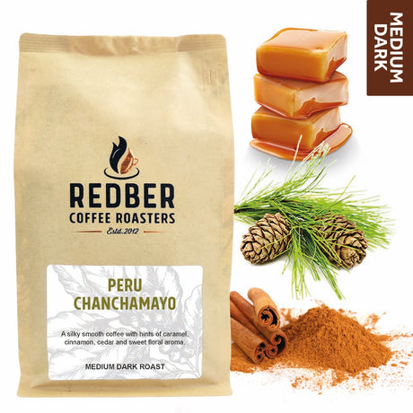 Redber, PERU CHANCHAMAYO - Medium-Dark Roast Coffee, Redber Coffee