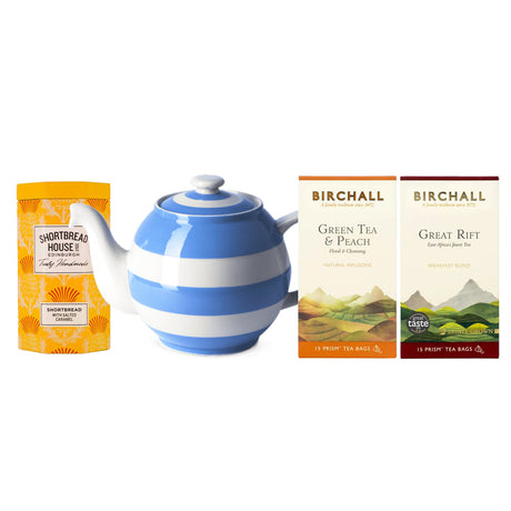 Cornishware, Tea Lovers Bundle with Teabags, Redber Coffee