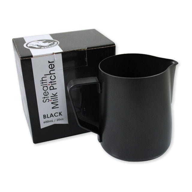 Rhinowares, Rhinowares Black Stealth Milk Pitcher 12oz/340ml, Redber Coffee