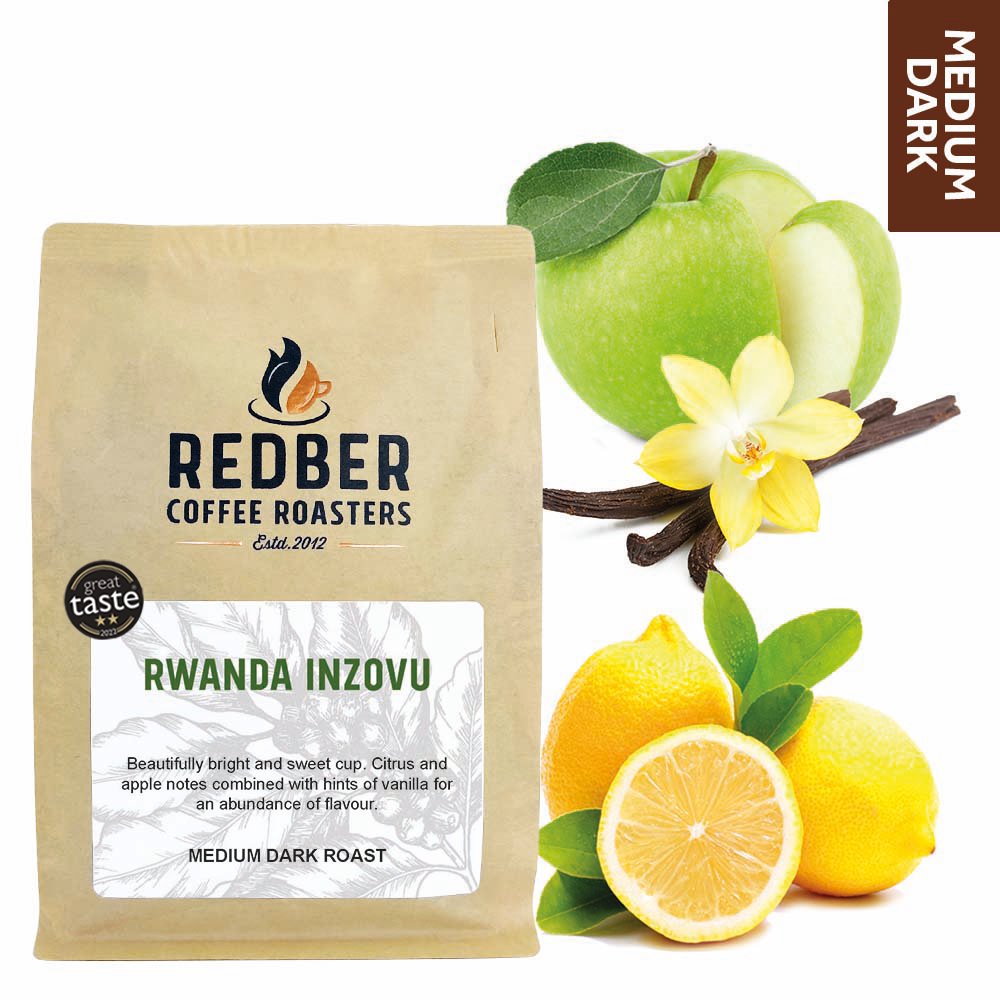 Redber, RWANDA INZOVU - Medium-Dark Roast Coffee, Redber Coffee