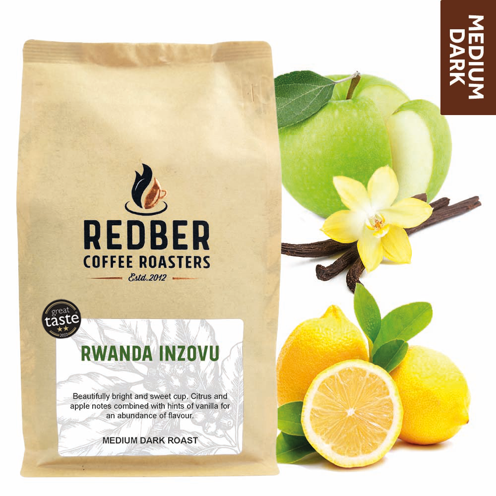 Redber, RWANDA INZOVU - Medium-Dark Roast Coffee, Redber Coffee