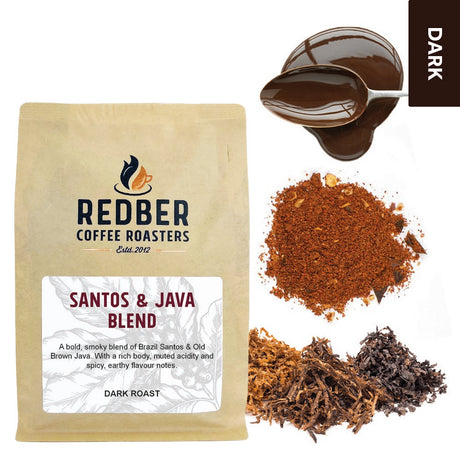 Redber, SANTOS AND OLD BROWN JAVA BLEND, Redber Coffee