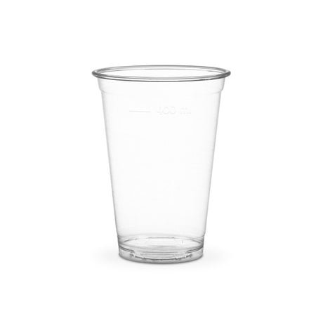 Vegware, Vegware Clear CE Plain PLA Cold Cup 96-Series 400ml/16oz (Pack of 1000), Redber Coffee