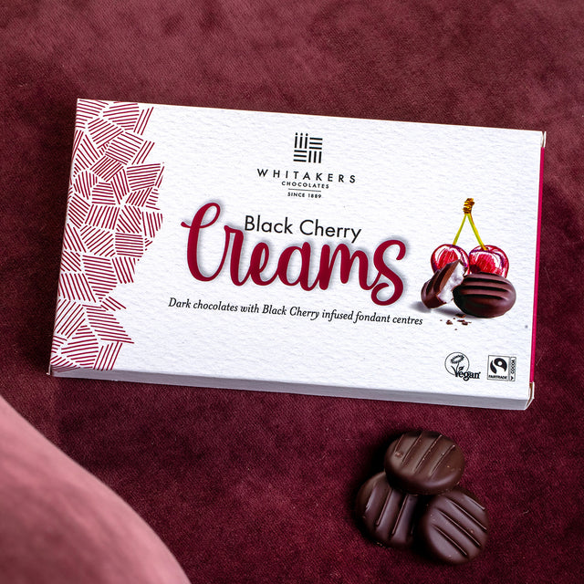 Whitakers, Whitakers Dark Chocolate Black Cherry Creams 150g, Redber Coffee