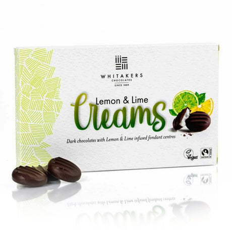 Whitakers, Whitakers Dark Chocolate Lemon & Lime Creams 150g, Redber Coffee